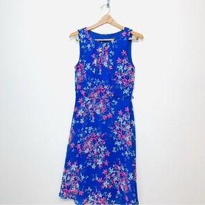 J H Blue Floral Dress